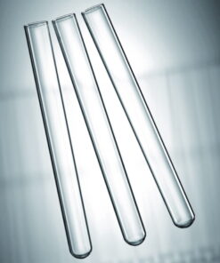 Scherf Test Tubes, 180 × 18 mm, Wall 0.5-0.6 mm, Boro 5.1 Glass, With Rim, Round Bottom, Pack of 100