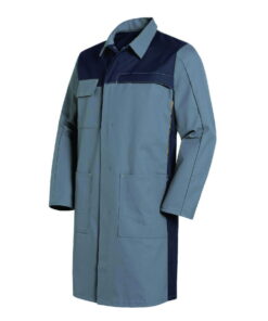 Uvex Men’s Laboratory Coat, Size 98/102, Grey, 65% Cotton, 35% PE, 1/1 Arm with Snaps, Type 16284