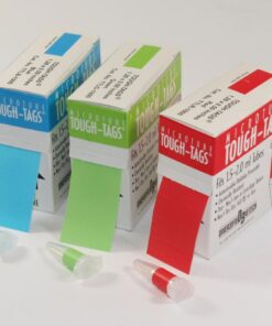 Heathrow Scientific Tough-Tags 24x13mm Yellow Polyester, Pack of 1000 pcs/roll