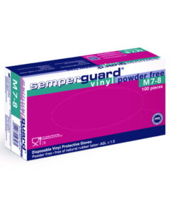 Semperit Technische Semperguard Vinyl Transparent Powder-Free Disposable Gloves (Size XL 9-10)