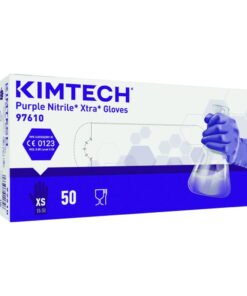 Kimberly-Clark Kimtech Purple Nitrile Xtra Gloves Size XL Purple 300 mm Powder-Free (Pack of 50)