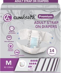 Adult Diapers Premium Strap On 14s- Medium