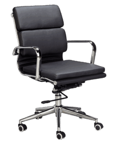 Padded Eames Executive Medium Back Chair