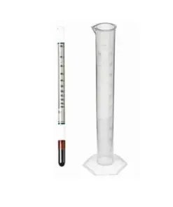 Alcoholmeter 0-100% + 1 Measuring Cylinder