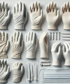 Unigloves White Pearl Nitrile Gloves Size L (8-9) – Powder-Free, Non-Sterile, Rolling Edges, Micro-Roughened Fingertips (Pack of 100)​