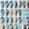 Ansell Gloves HyFlex Size 7, Blue FORTIX Nitrile Foam Coating, Cord Waistband, Length 200-248mm, Pack of 12 Pairs