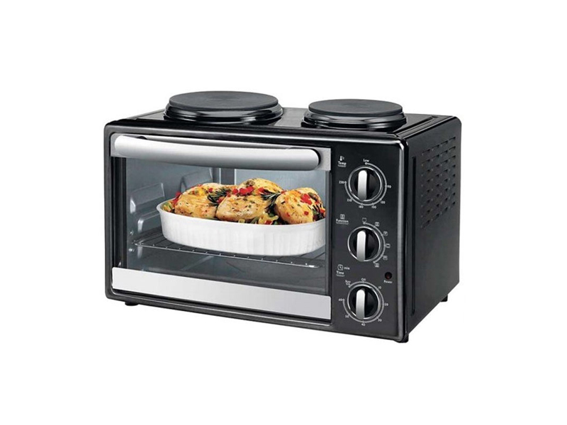 Kelvinator KCL28MOB2 28L Mini Kitchen 2 Plate Oven Black