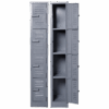 Solid Steel Locker Four Tier
