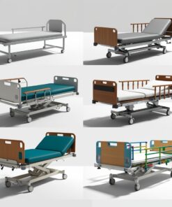 Examination bed for clinic size