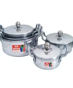 Bon Voyage sapphire 10pc aluminium pot set