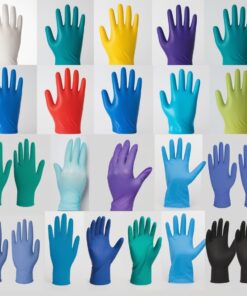 LLG Disposable Gloves, Strong, Nitrile, Size S Blue, Textured, Powder Free, 240mm, Pack of 100