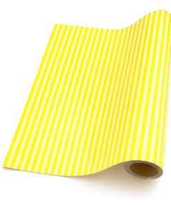 Thin Stripe – Yellow & White (50m x 50cm Roll)
