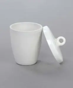 Porcelain crucible, Tall form with Lid