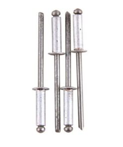 Rivets - Aluminium - 4.8 x 12mm - Pack of 100 - TOOR1665