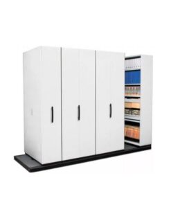 Steel Bulk Filer - Mobile Shelving - 3 Bay - 188 x 110 x 232cm - Motorcraft Grey - 3BAY360