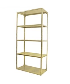 Bolted Shelving Steel Bay 5 Shelves - Uni-Angle - Five Shelf Kit - Painted - 365.8 x 91.4 x 45.7 cm
