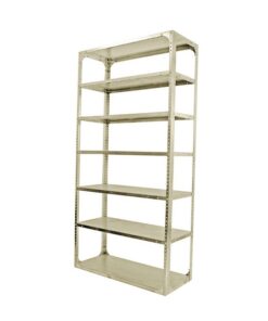 Bolted Shelving Steel Bay 7 Shelves - Uni-Angle - Seven Shelf Kit - Painted - 335.3 x 91.4 x 30.5 cm