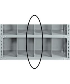Bolted Shelving Steel Shelf Divider - Uni-Angle - Galvanised - 30.5 x 45.7 cm