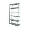 Bolted Shelving Steel Bay 6 Shelves - Uni-Angle - Six Shelf Kit - Galvanised - 243.8 x 91.4 x 30.5 cm