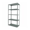 Bolted Shelving Steel Bay 5 Shelves - Uni-Angle - Five Shelf Kit - Galvanised - 213.4 x 91.4 x 38.1 cm