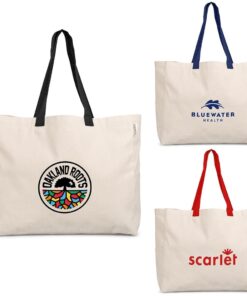 100% 320gsm Extra Large Cotton Beach Bag With 2 Side & Inner Pocket