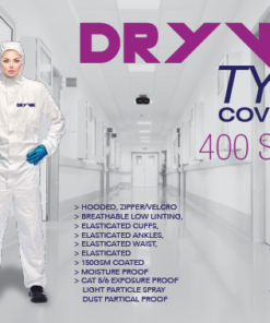 150Gsm 400 Series Dryvek Coverall Pvc Cat 5/6 Exposure Proof – Min 500 Units