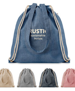 2 Tone Cotton Drawstring Bag – Eco Friendly