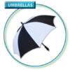 Junior Red & White Golf Umbrella