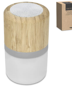 Bamboo Bluetooth Speaker & Light – Rechargeable