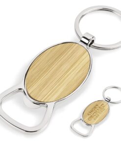 Bamboo Executive Brandable Bottle Opener Keyholder – Eco Friendly Corporate Gift