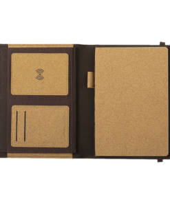 Cork Notebook With Integrated Wireless Charger