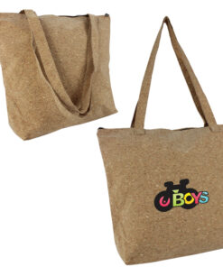 Cork Tote Shopper Bag With Zip – Eco Friendly & Locally Manufactured