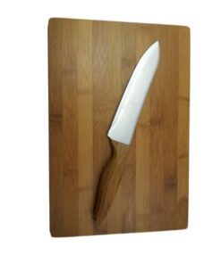 6? Stainless Steek Chefs Knife And Bamboo Chopping Board (30X20C