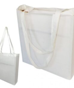 Natural Cotton Tote Bag (Gusseted) with long handles – Size: 380
