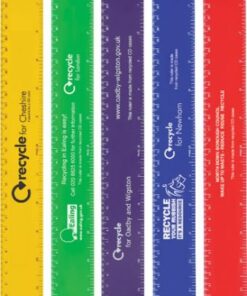 Recycled CD Flat Ruler (30cm) – Printed 1 Colour – Min Order: 25