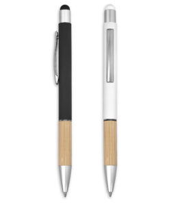 Eco Friendly Bamboo & Aluminium Stylus Ballpoint Pen