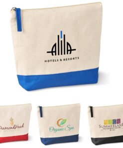Eco Friendly Cotton Cosmetic Bag & Toilety Bag or Can Also be used as to hold Tech Accessories