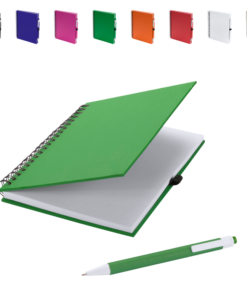 Eco Friendly Spiral Bound A5 Notebook With Matching Pen