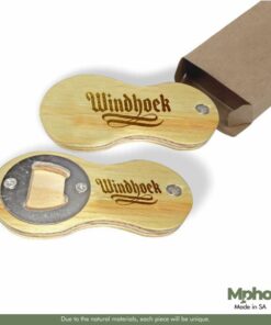 Eco Friendly Wooden Figure Round Bottle Opener In Gift Box – Min 100 Units