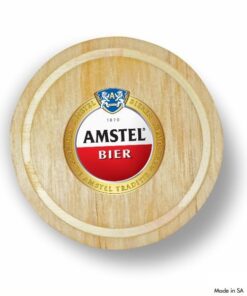 Eco Friendly Wooden Plain Round Coaster With Debossed Border – Min 100 Units