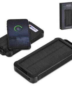 Havana Wireless Charging Solar Power Bank Phone & Tablet – 10 000mAh