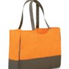 Jute beach bag in bicolour combination