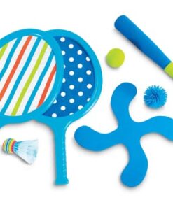 Beach game set in PVC pouch.
