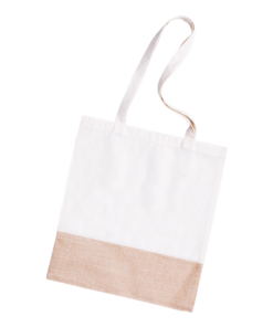 Jute & Cotton Shopper Tote Bag