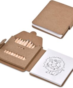 Kids Colouring Set With 12 Colouring Pencils & Notepad