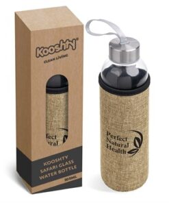 Eco Friendly Koosty Safari Glass Water Bottle