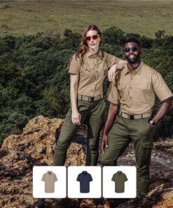 Ladies Mawenzi Short Sleeve Outdoor Bush Shirt – Breathable With Velcro Pockets