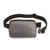 Melange Rpet Adjustable Waist Bag With Main Compartment & Back Zip Compartment