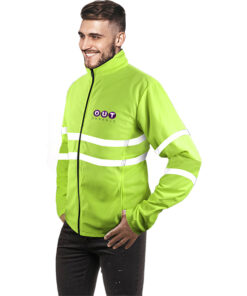 Mens Reflective High Visibility Zip Up Jacket