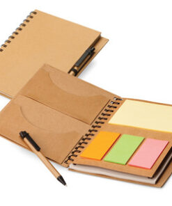 A5 Eco Notebook with sticky notes & Pen